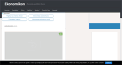 Desktop Screenshot of ekonomikon.cz